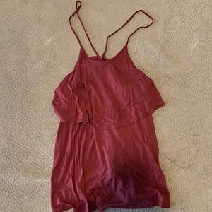 burgundy blouse